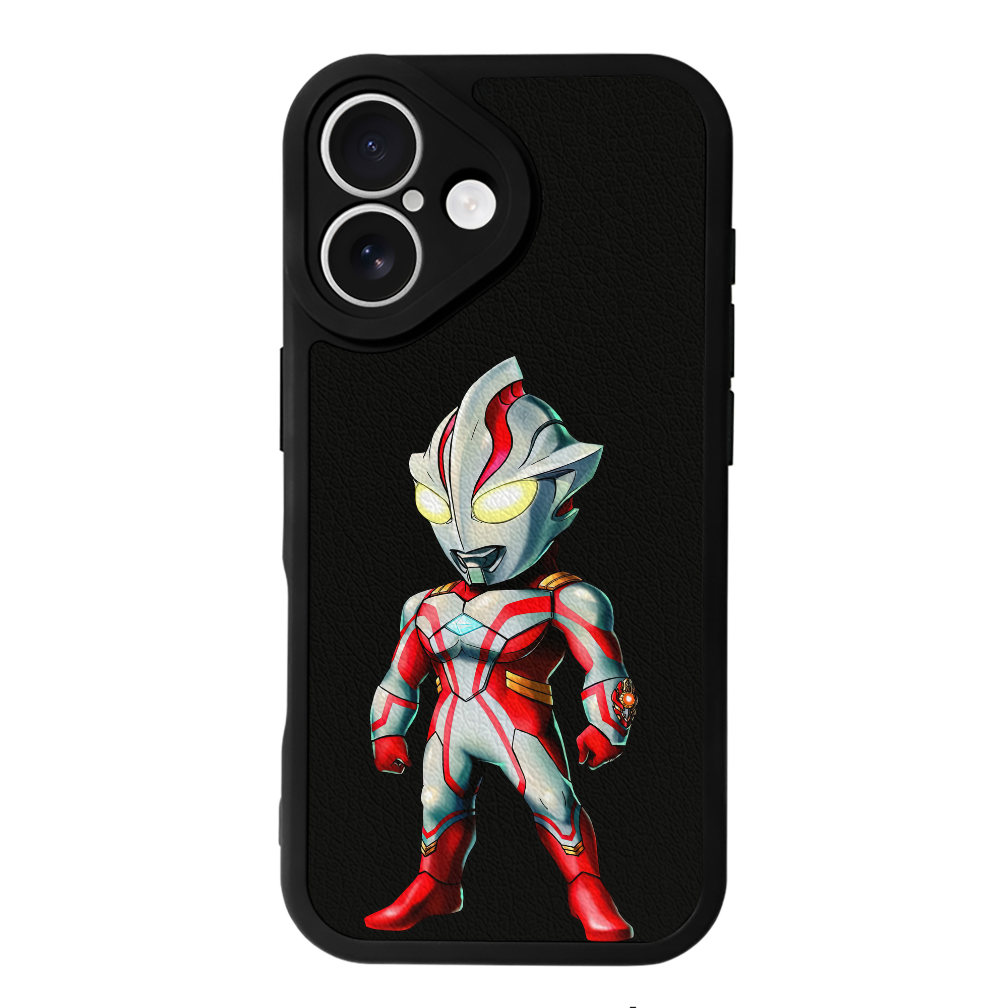 （画像用） ウルトラマン Ultraman 【iPhone 16シリーズ対応】シリコンスマホケース（レザー調） 材質：シリコン